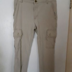 Cream colored wrangler cargo pants